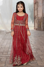 0037-RIA EMBROIDERED SILK NET STITCHED
