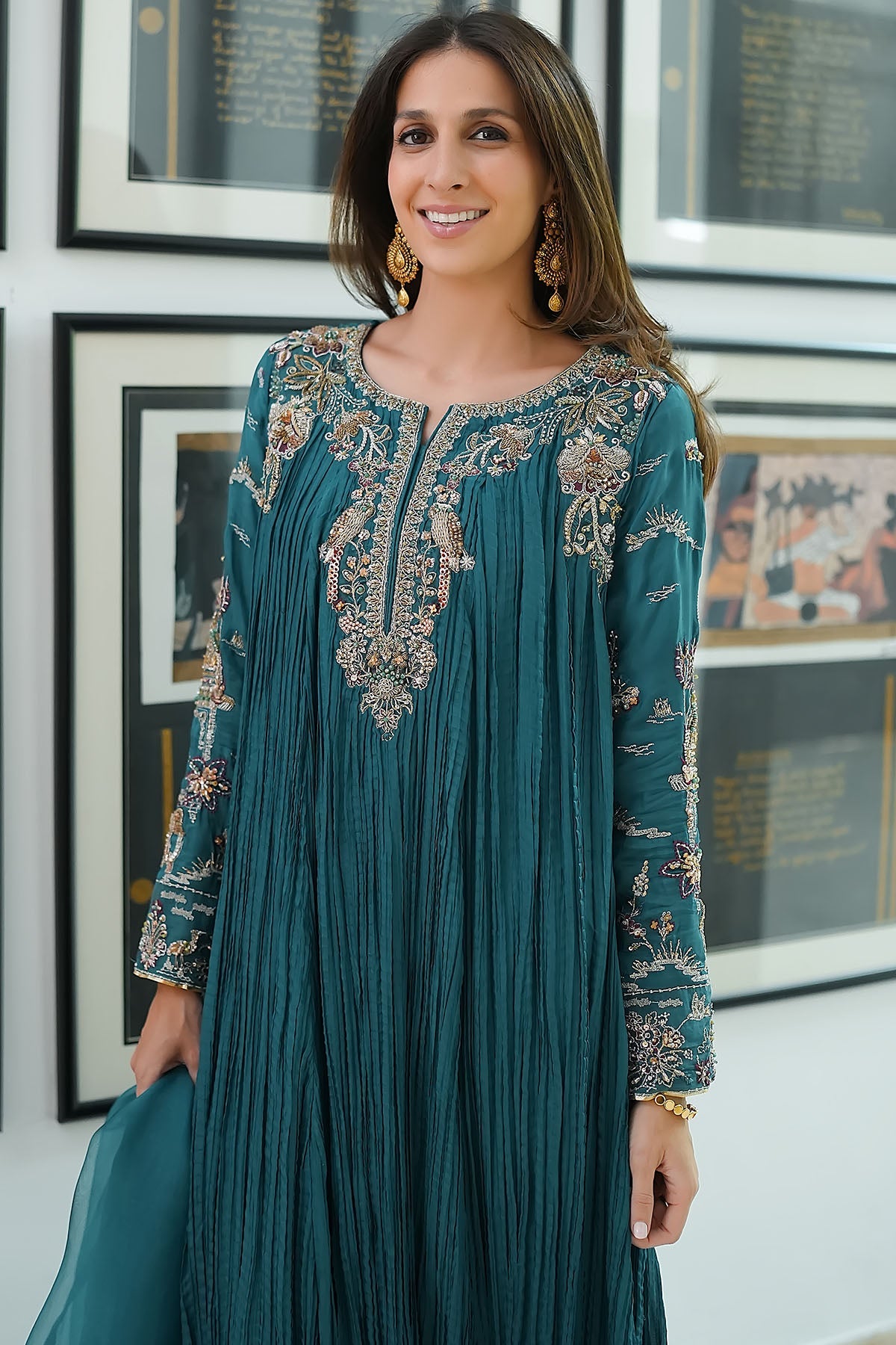 0079-MAHNOOR HAND EMBELLISHED SILK STITCHED