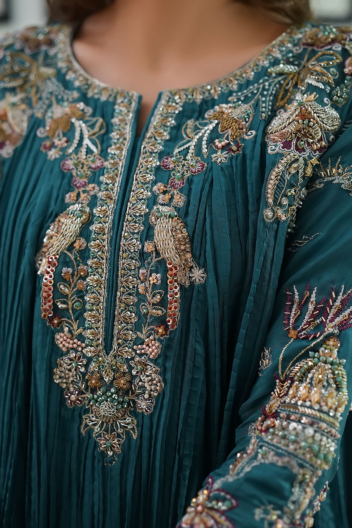 0079-MAHNOOR HAND EMBELLISHED SILK STITCHED