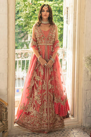 0096-RITZY HAND EMBELLISHED SILK NET STITCHED