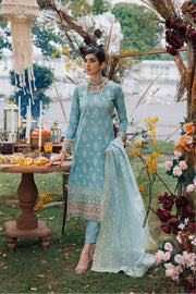 3789-LAPINS EMBROIDERED LINEN UNSTITCHED