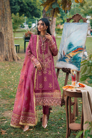 3784-CASABA EMBROIDERED LINEN UNSTITCHED
