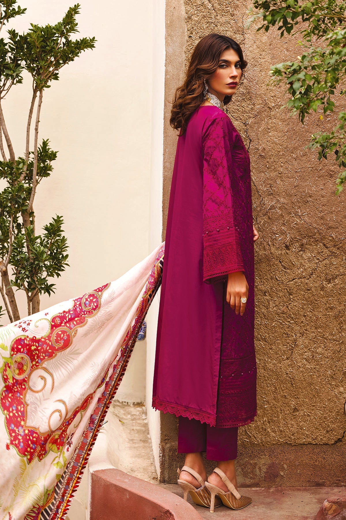 3979-ARZOU EMBROIDERED LAWN STITCHED