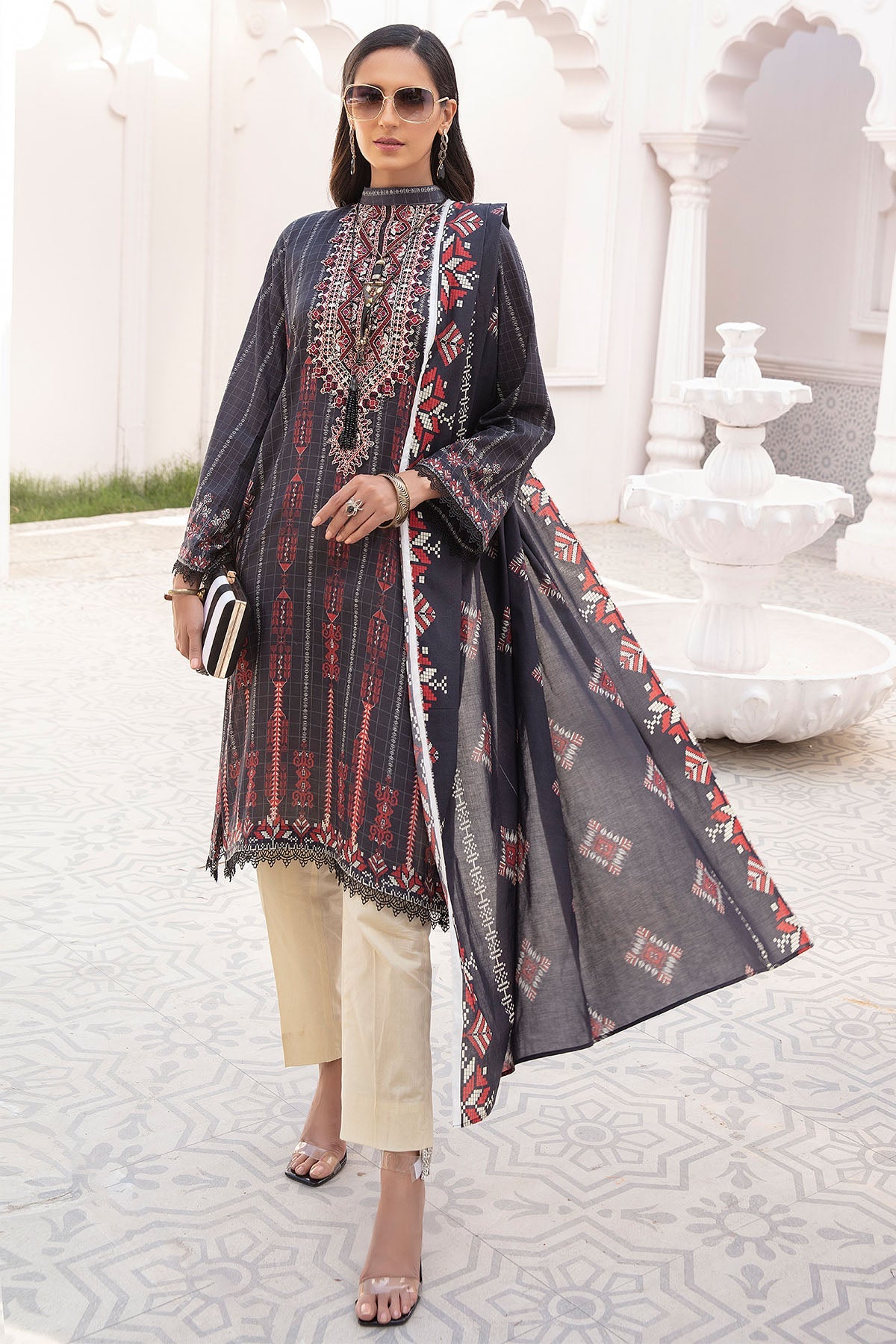 0096-PRINT-A DIGITAL PRINTED LAWN UNSTITCHED