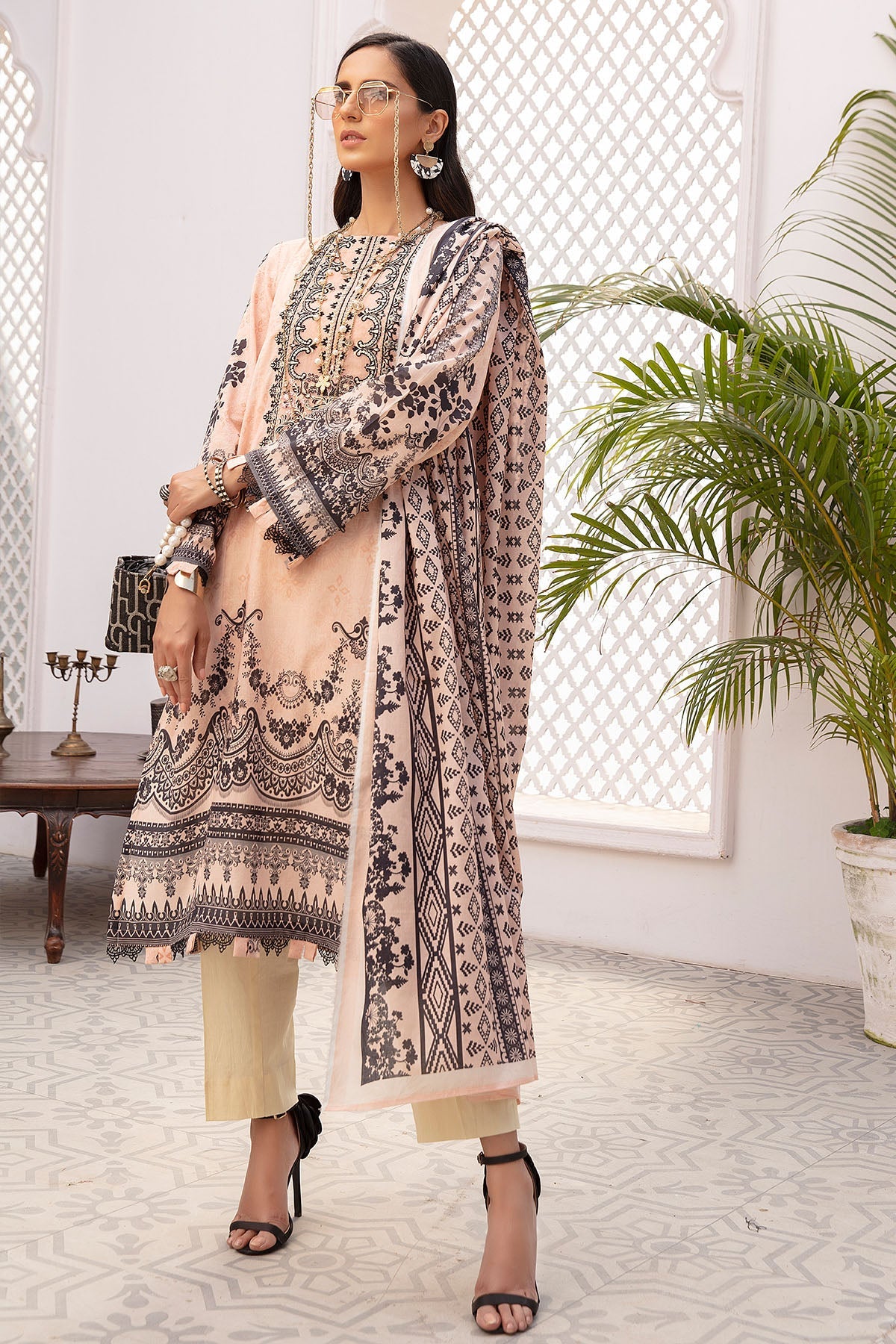 0097-PRINT-A DIGITAL PRINTED LAWN UNSTITCHED