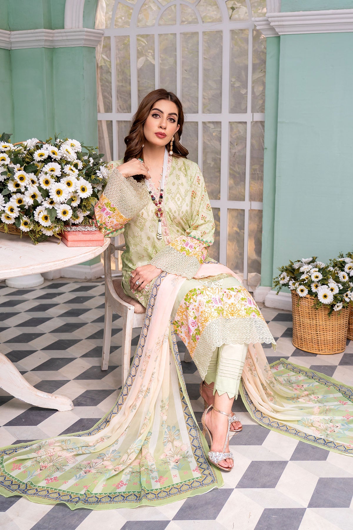 0111-MEHAR DIGITAL PRINTED LAWN UNSTITCHED