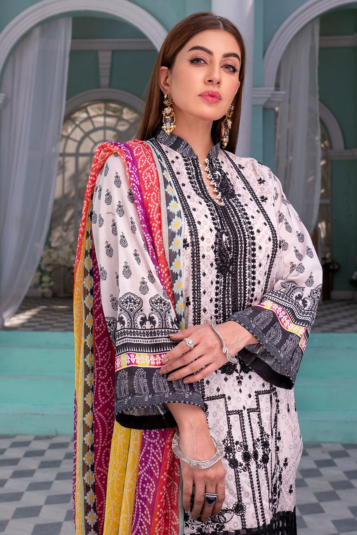 0114-SAFFA DIGITAL PRINTED LAWN UNSTITCHED