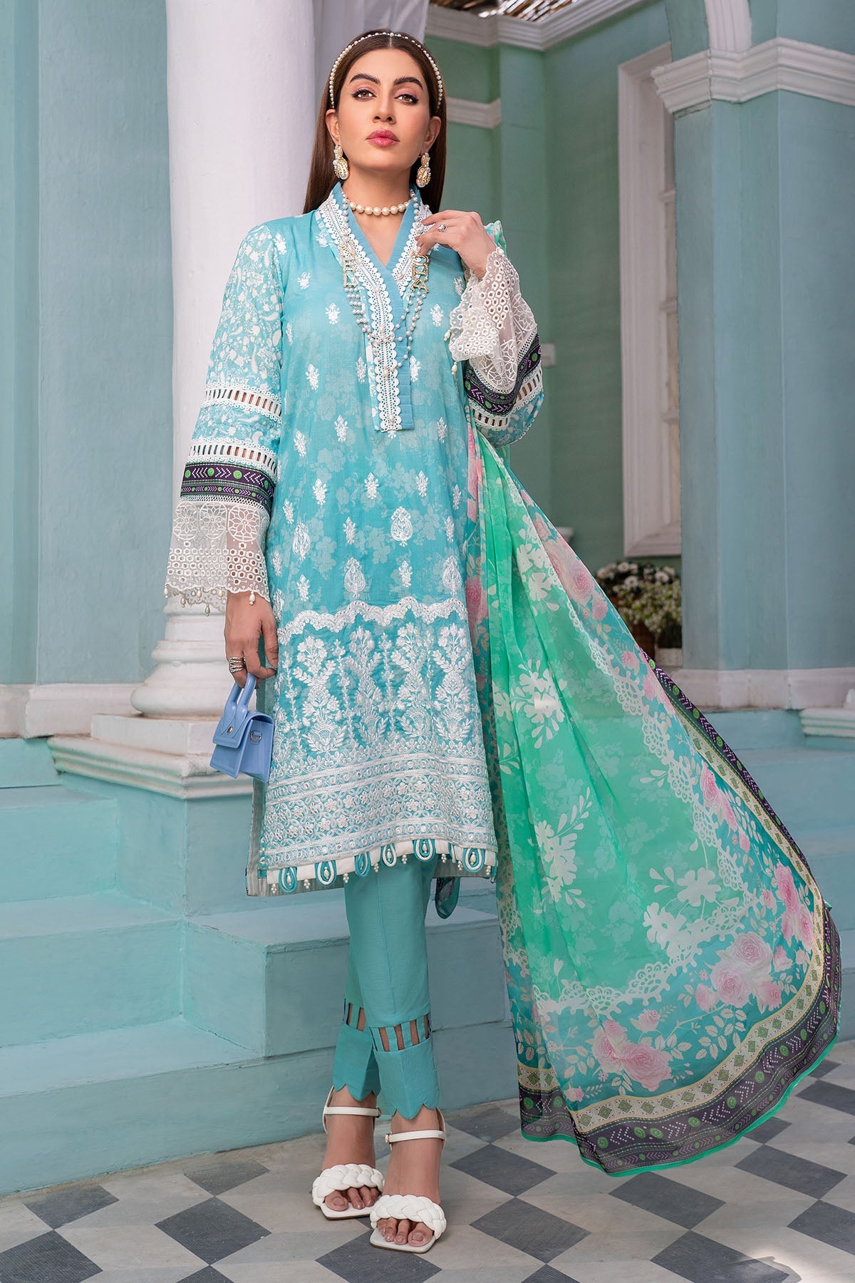 0145-GULE-BISMEL DIGITAL PRINTED LAWN UNSTITCHED