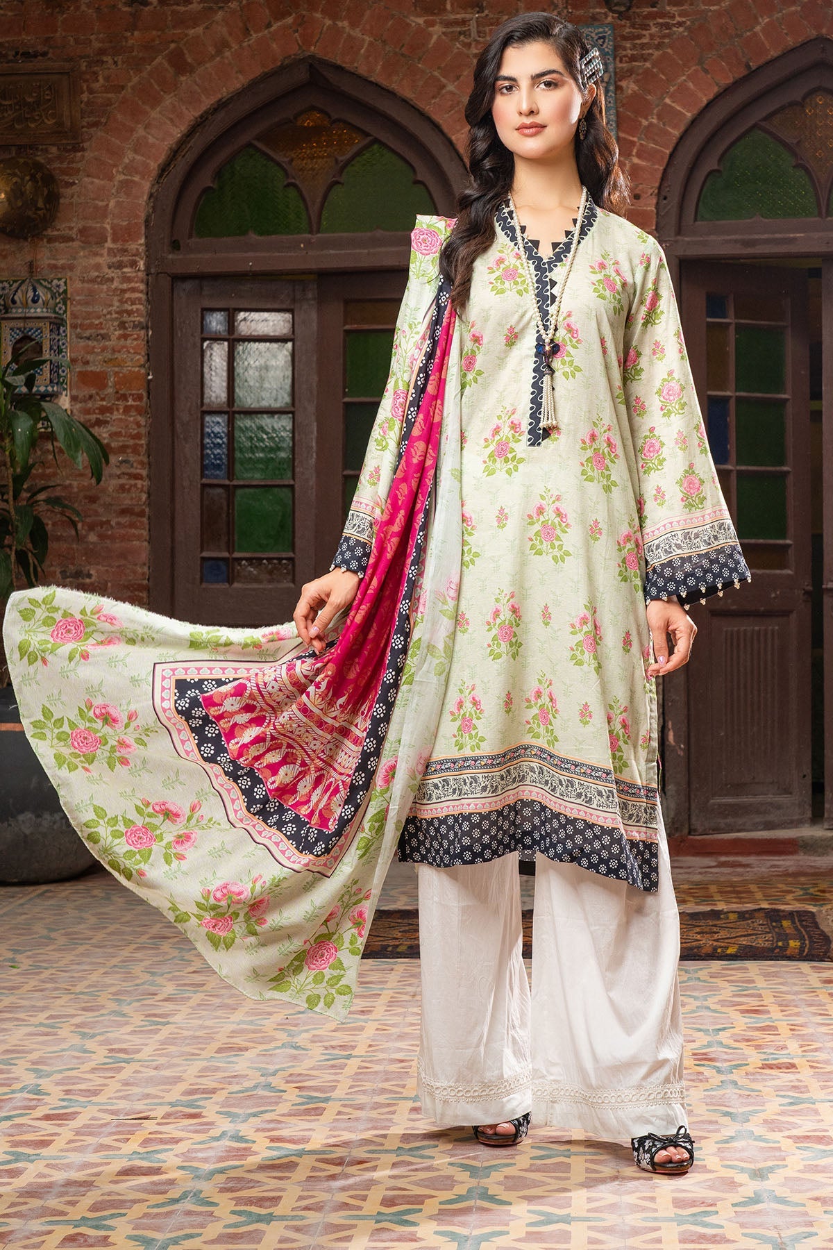 0233-PRINT-A DIGITAL PRINTED LAWN UNSTITCHED