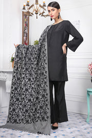 2418-CLOUDY-GREY EMBROIDERED WOOL SHAWL