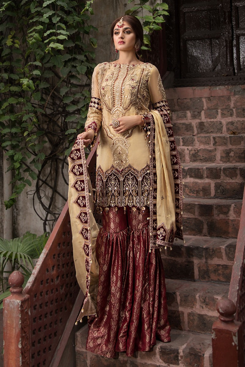 2352-SCARLET-VAULT EMBROIDERED JACQUARD UNSTITCHED