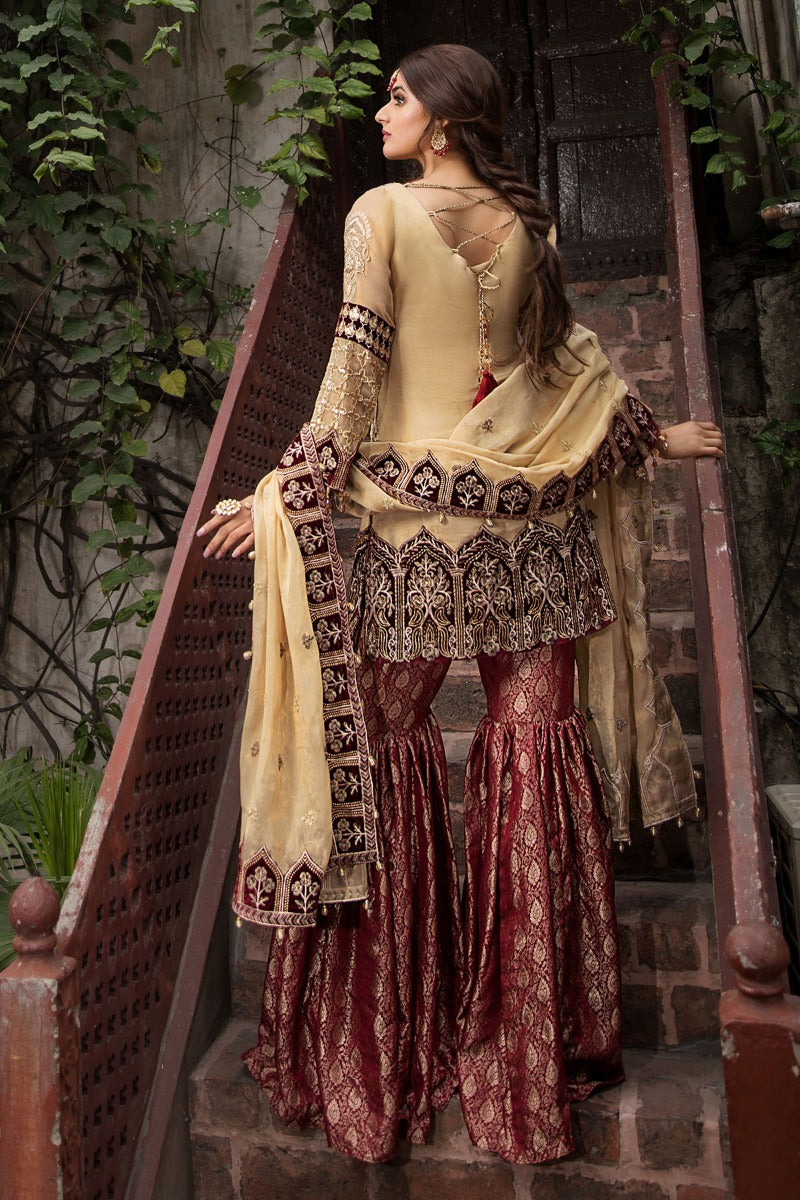 2352-SCARLET-VAULT EMBROIDERED JACQUARD UNSTITCHED