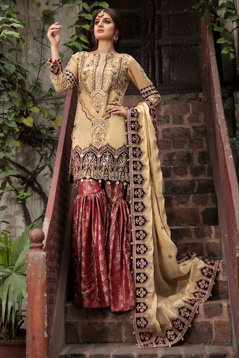 2352-SCARLET-VAULT EMBROIDERED JACQUARD UNSTITCHED