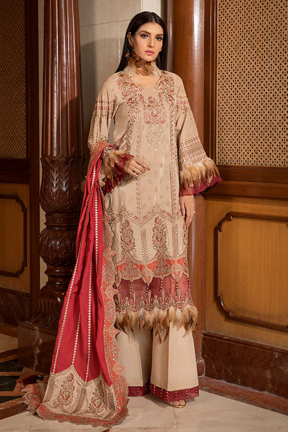 2374-ETHNIC-EDTORE EMBROIDERED KARANDI UNSTITCHED
