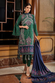 2376-VERDANT-PAISELY EMBROIDERED KHADDAR UNSTITCHED