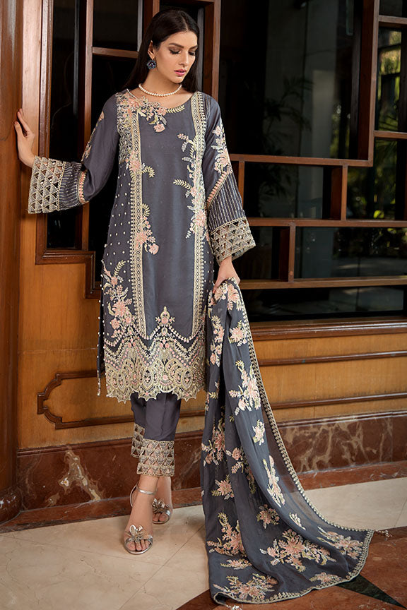 2378-DUSKY-FRILL EMBROIDERED LINEN UNSTITCHED