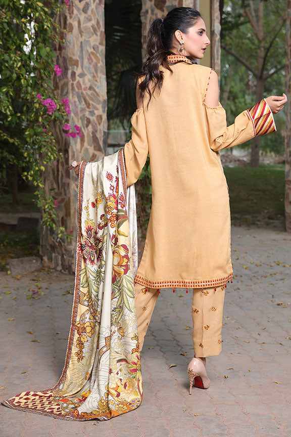 2407-RUSTIC-NOTCH EMBROIDERED KARANDI STITCHED