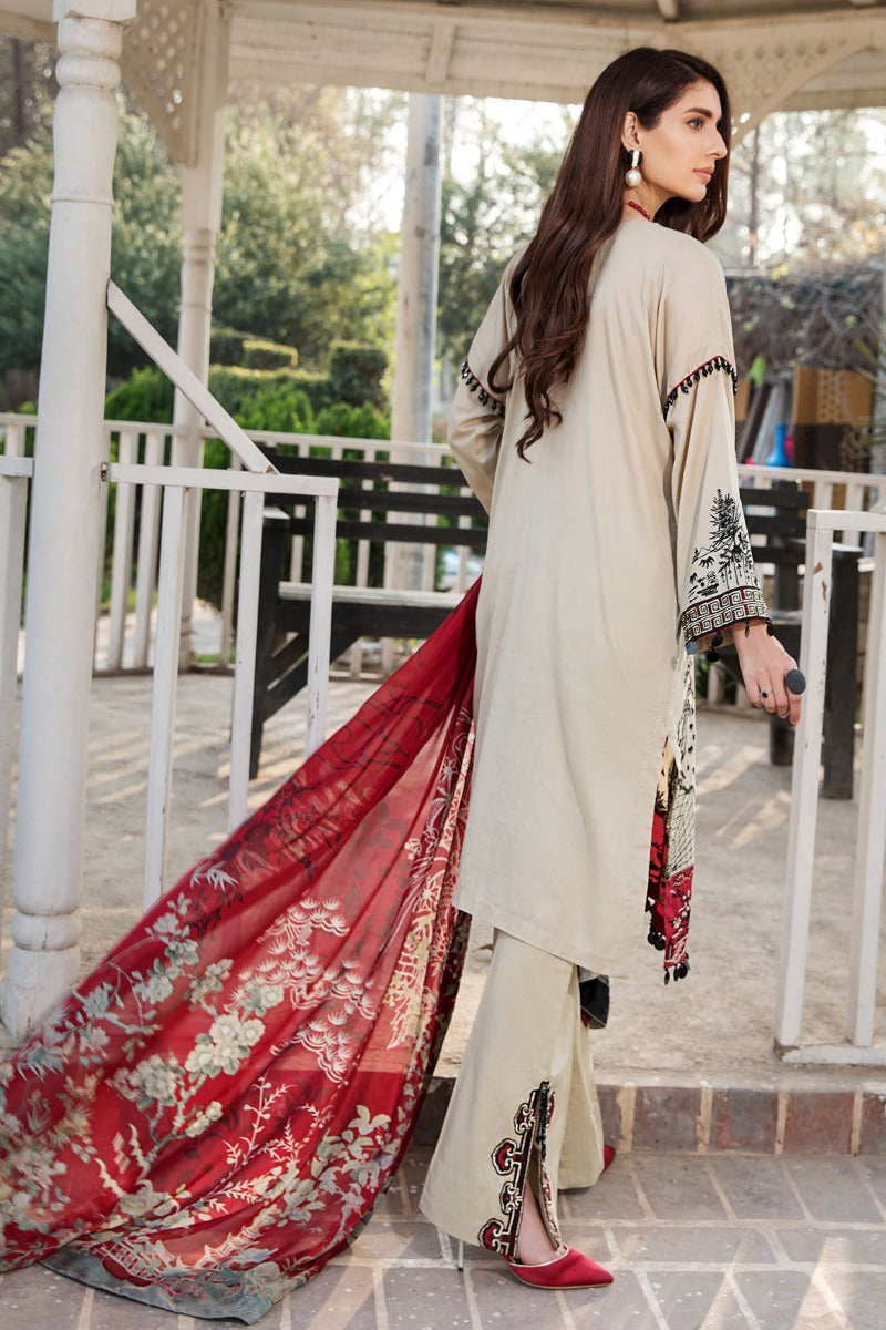 2443-MIST-GREY EMBROIDERED LAWN UNSTITCHED