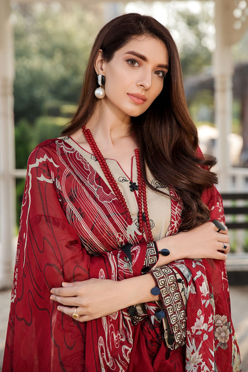 2443-MIST-GREY EMBROIDERED LAWN UNSTITCHED