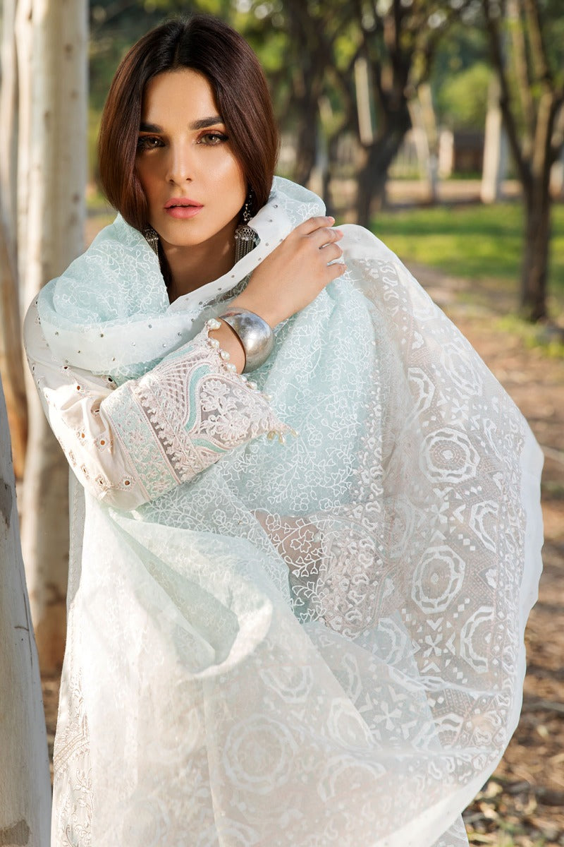 2445-GREY-NURSE EMBROIDERED LAWN UNSTITCHED