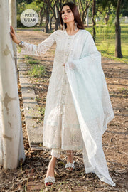 2445-GREY-NURSE EMBROIDERED LAWN STITCHED