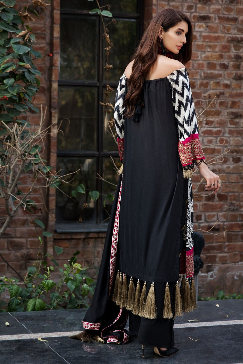 2450-BLACK-ELEGANCE EMBROIDERED LAWN UNSTITCHED