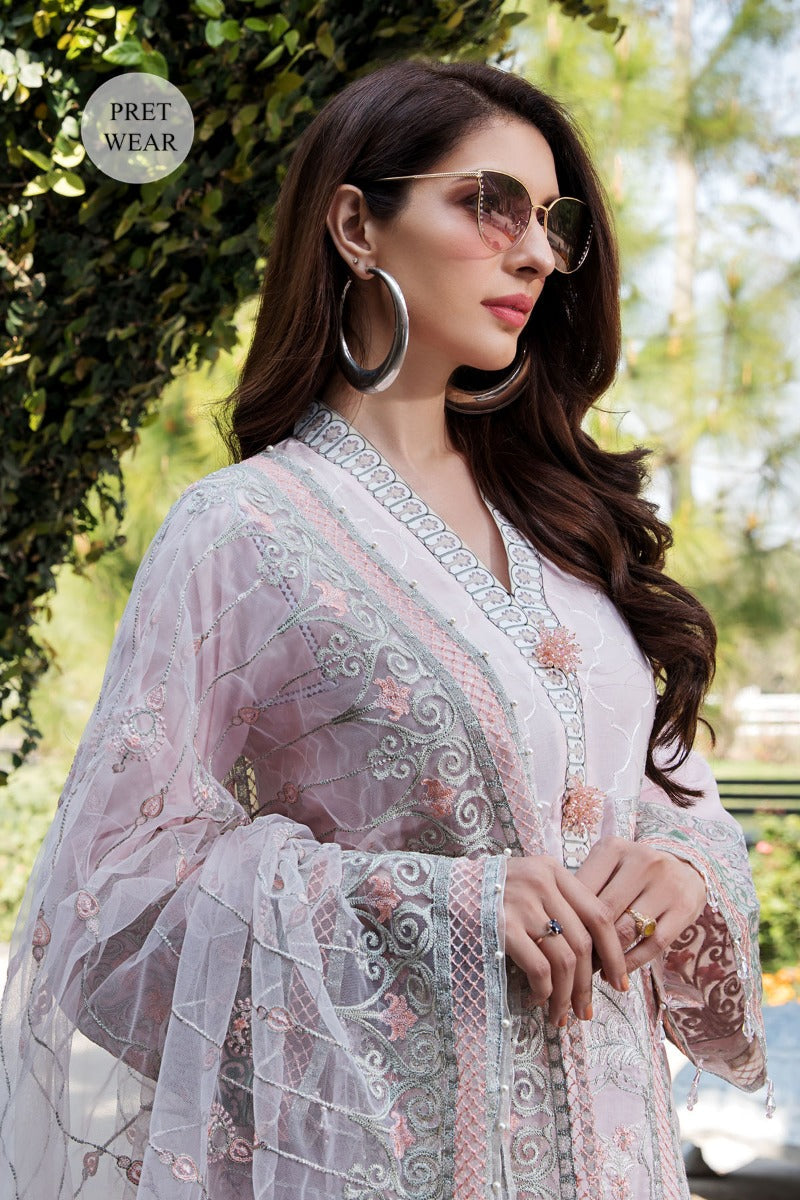 2452-POWDER-PINK EMBROIDERED LAWN STITCHED