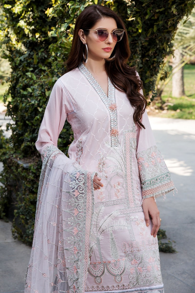 2452-POWDER-PINK EMBROIDERED LAWN UNSTITCHED