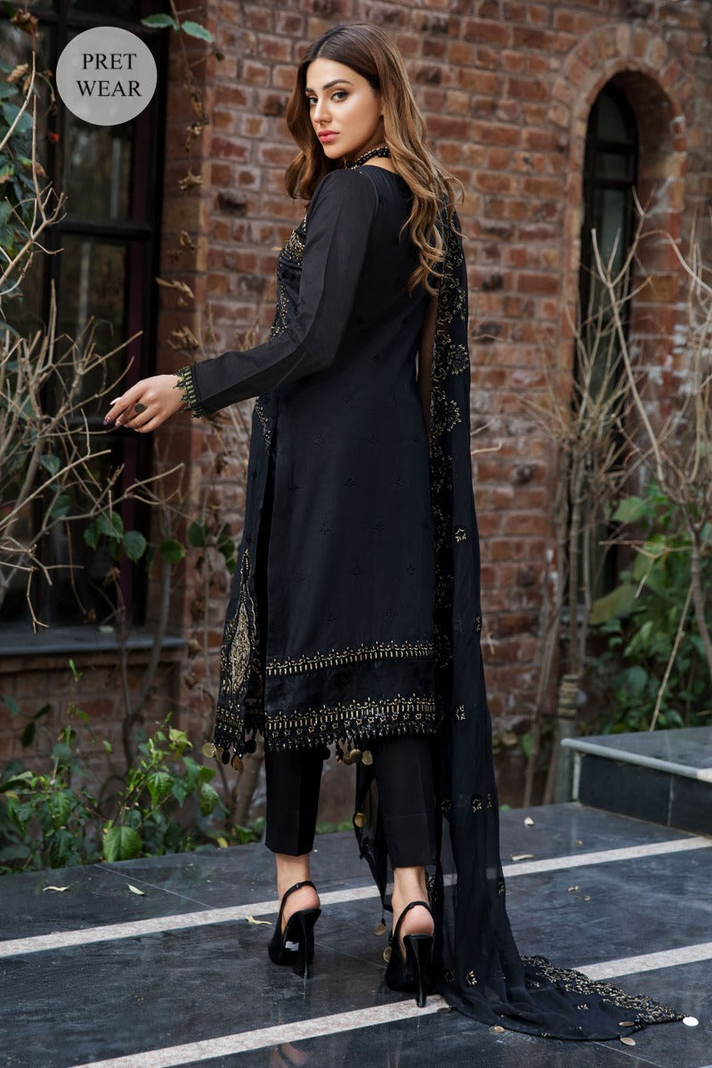 2456-BLACK-JEWEL EMBROIDERED LAWN STITCHED