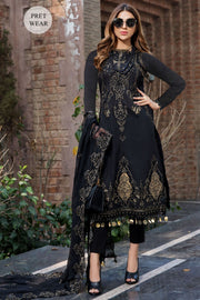 2456-BLACK-JEWEL EMBROIDERED LAWN STITCHED