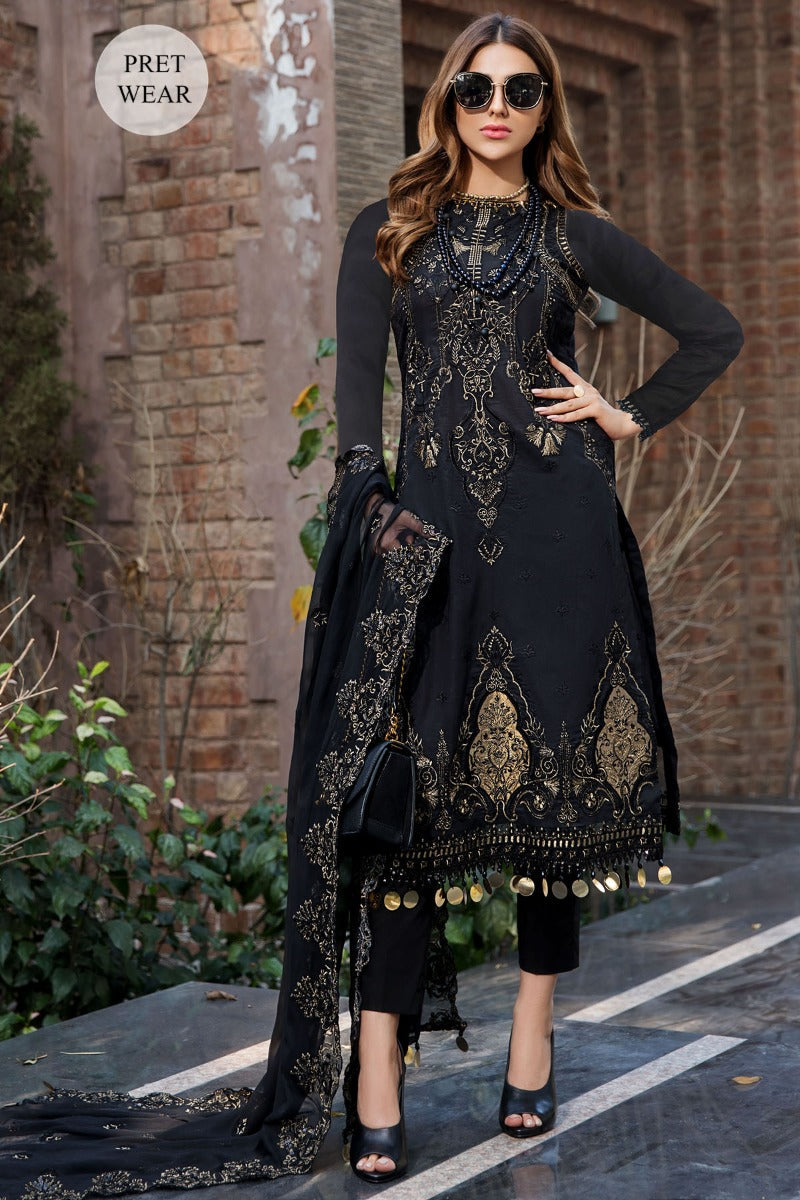 2456-BLACK-JEWEL EMBROIDERED LAWN STITCHED