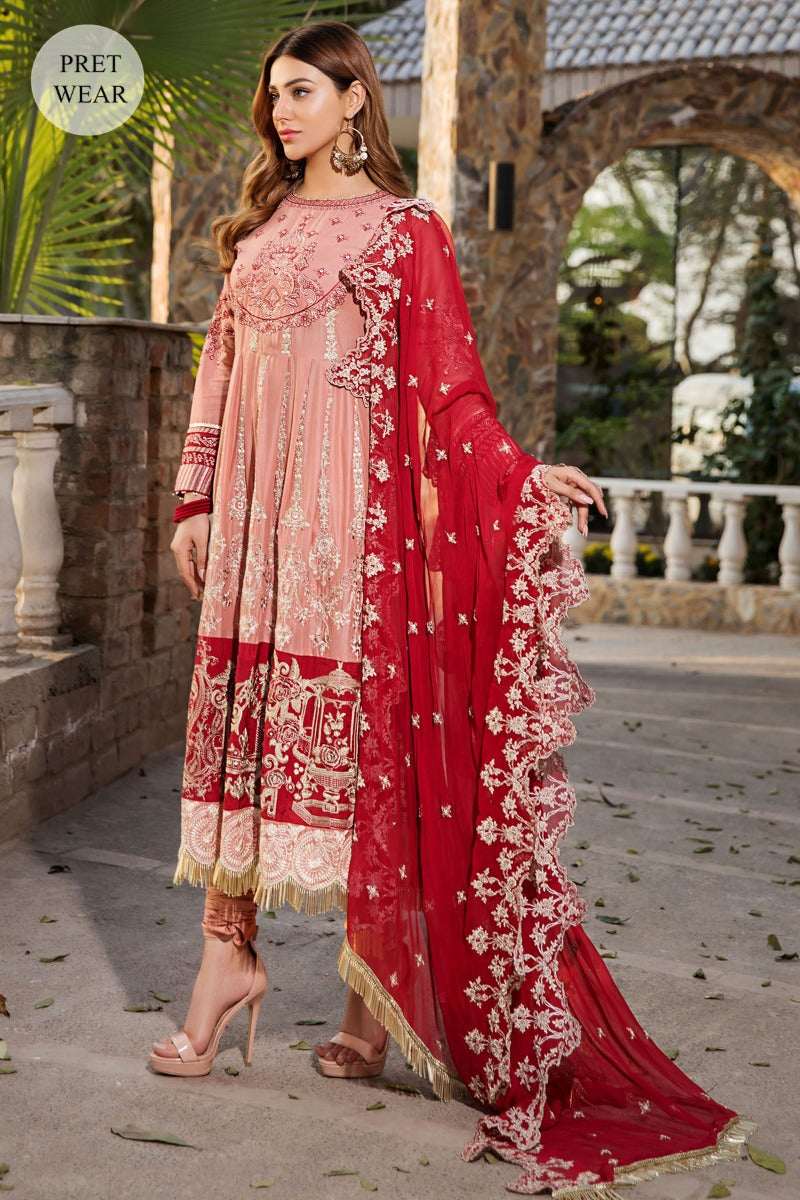 2457-WAX-FLOWER EMBROIDERED LAWN STITCHED