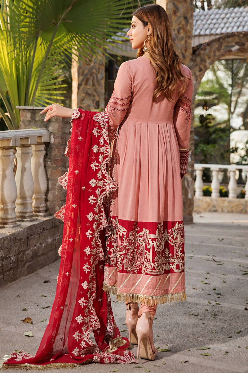 2457-WAX-FLOWER EMBROIDERED LAWN UNSTITCHED