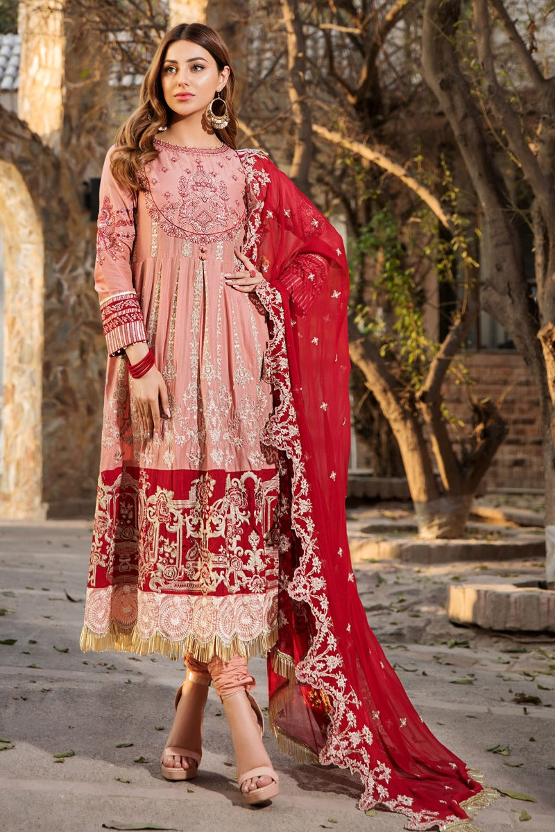 2457-WAX-FLOWER EMBROIDERED LAWN UNSTITCHED