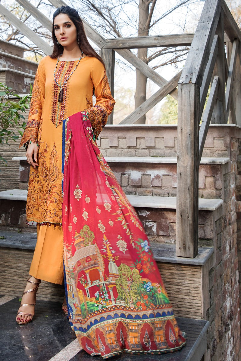2458-TULIP-TREE EMBROIDERED LAWN UNSTITCHED