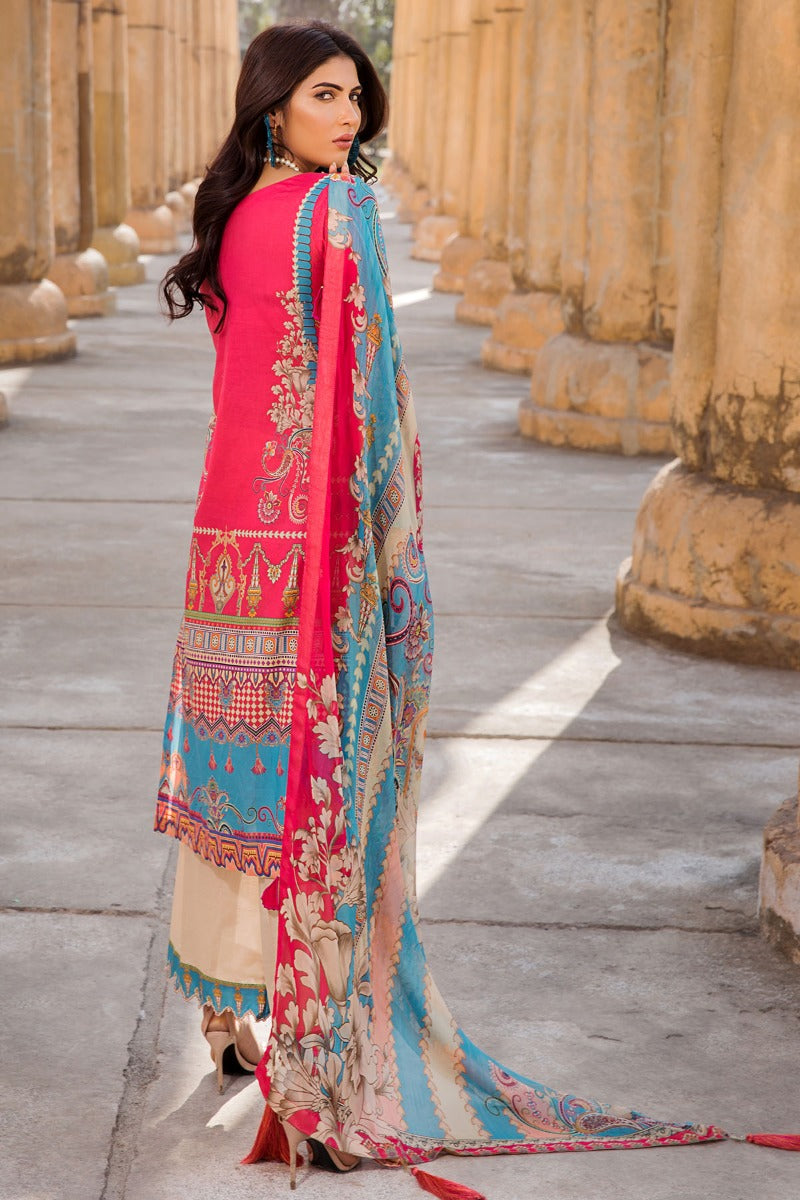 2518-FRENCH-ROSE DIGITAL PRINTED LAWN UNSTITCHED
