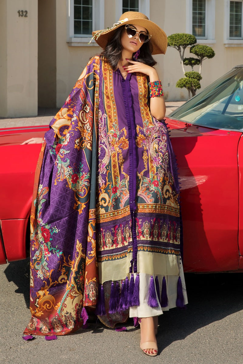 2520-OPAL-PURPLE DIGITAL PRINTED LAWN UNSTITCHED