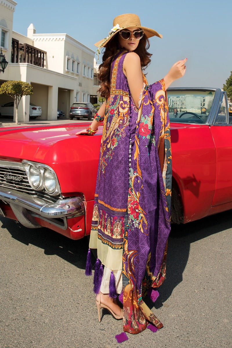 2520-OPAL-PURPLE DIGITAL PRINTED LAWN UNSTITCHED