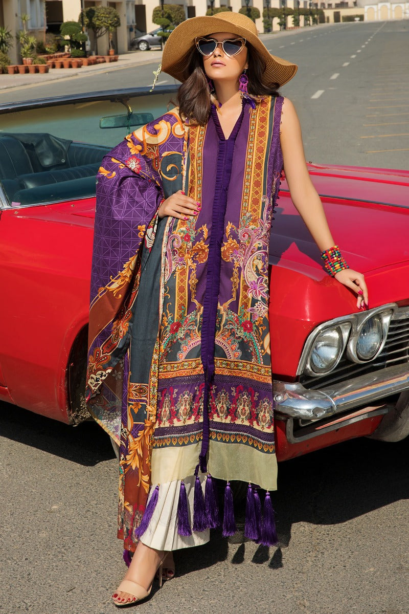 2520-OPAL-PURPLE DIGITAL PRINTED LAWN UNSTITCHED