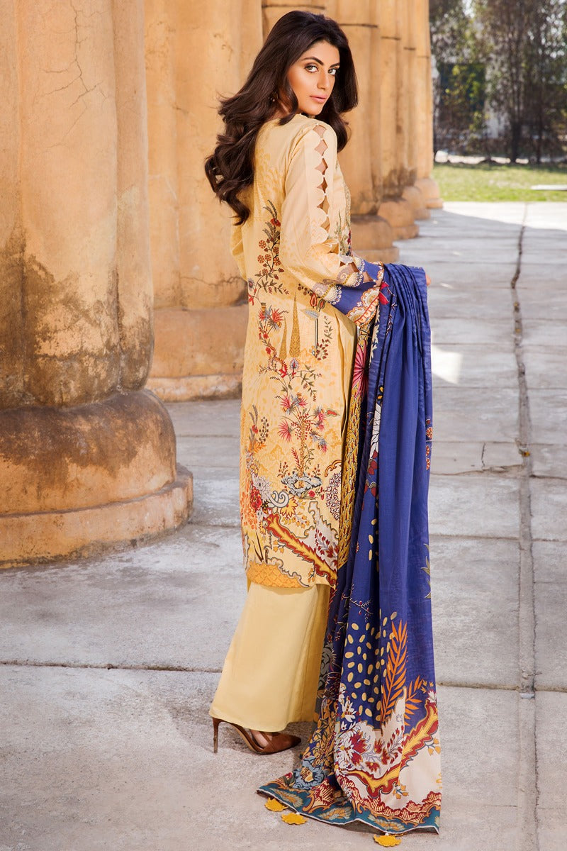 2521-CITRON-YELLOW DIGITAL PRINTED LAWN UNSTITCHED