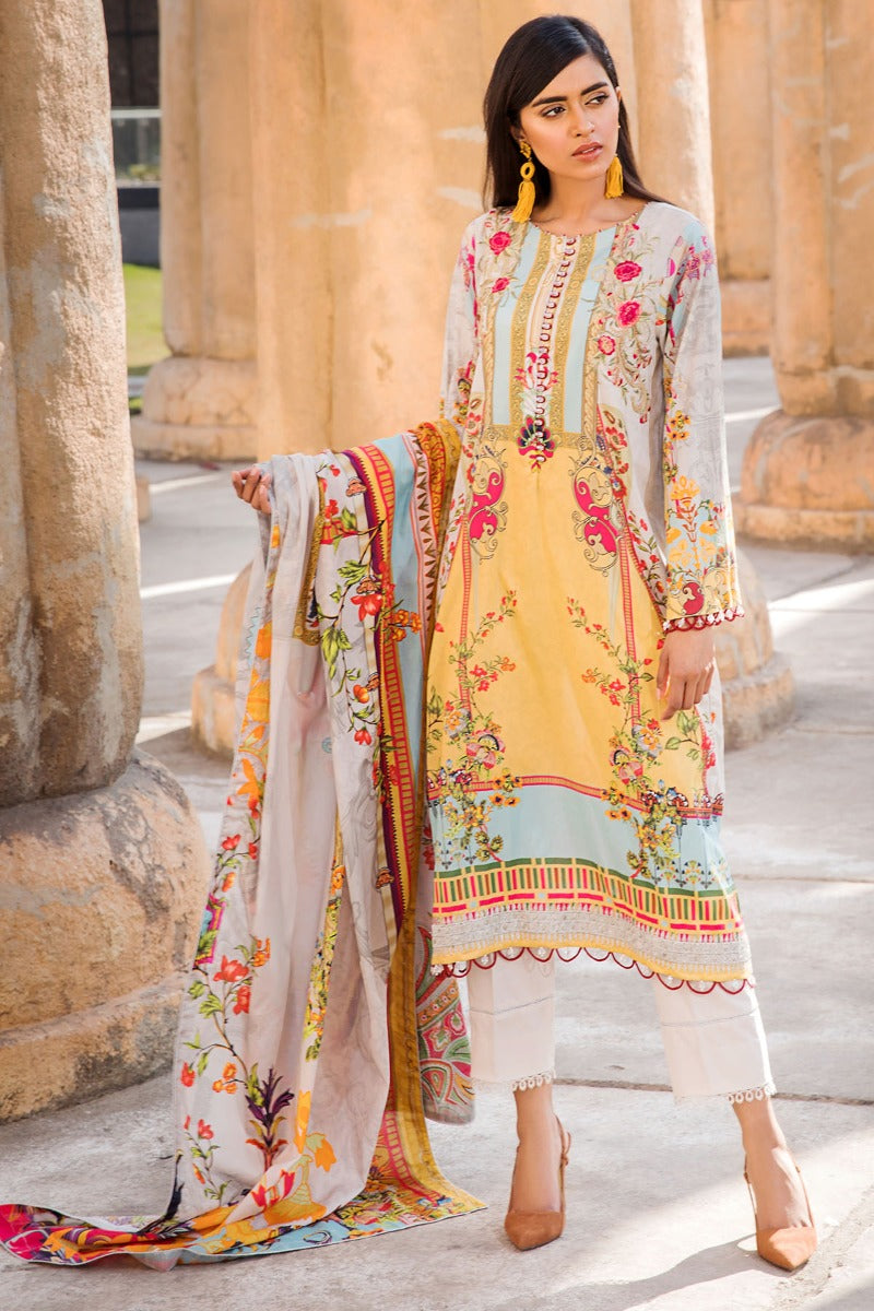 2524-WHITE-POINTER DIGITAL PRINTED LAWN UNSTITCHED