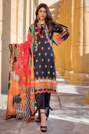 2525-CLASSIC-BLACK DIGITAL PRINTED LAWN UNSTITCHED