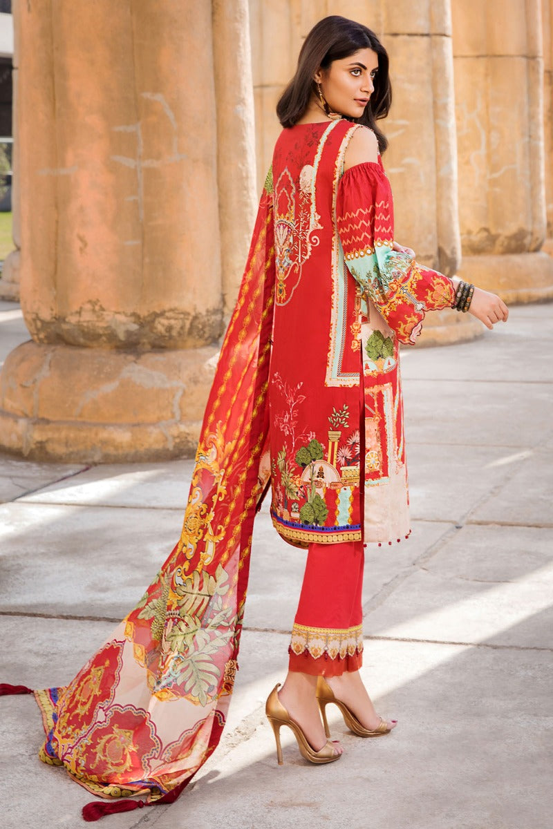2529-ROMAN-GLEAM DIGITAL PRINTED LAWN UNSTITCHED