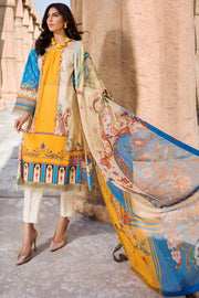 2532-CORN-YELLOW DIGITAL PRINTED LAWN UNSTITCHED