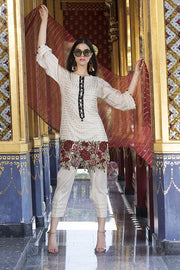 1681-SKIN EMBROIDERED LAWN UNSTITCHED