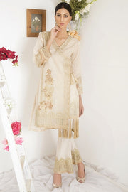 1860-GOLD EMBROIDERED JAMAVAR STITCHED