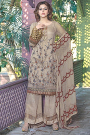2011-SKIN EMBROIDERED BEMBERG CHIFFON STITCHED