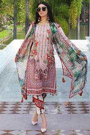 2058-CORAL-PEACH EMBROIDERED LAWN UNSTITCHED