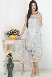 2101-LIGHT-GREY EMBROIDERED CRINKLE CHIFFON STITCHED