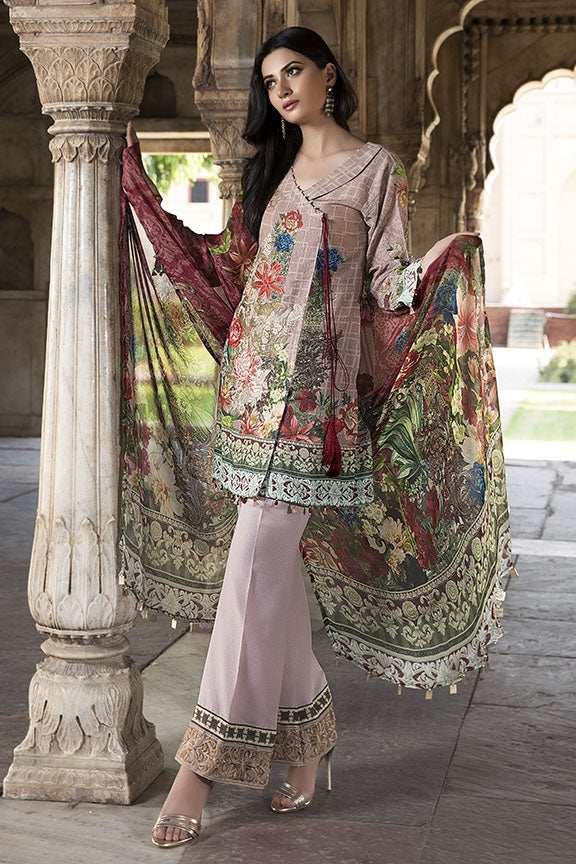 2135-VINTAGE-FLORA DIGITAL PRINTED KARANDI UNSTITCHED